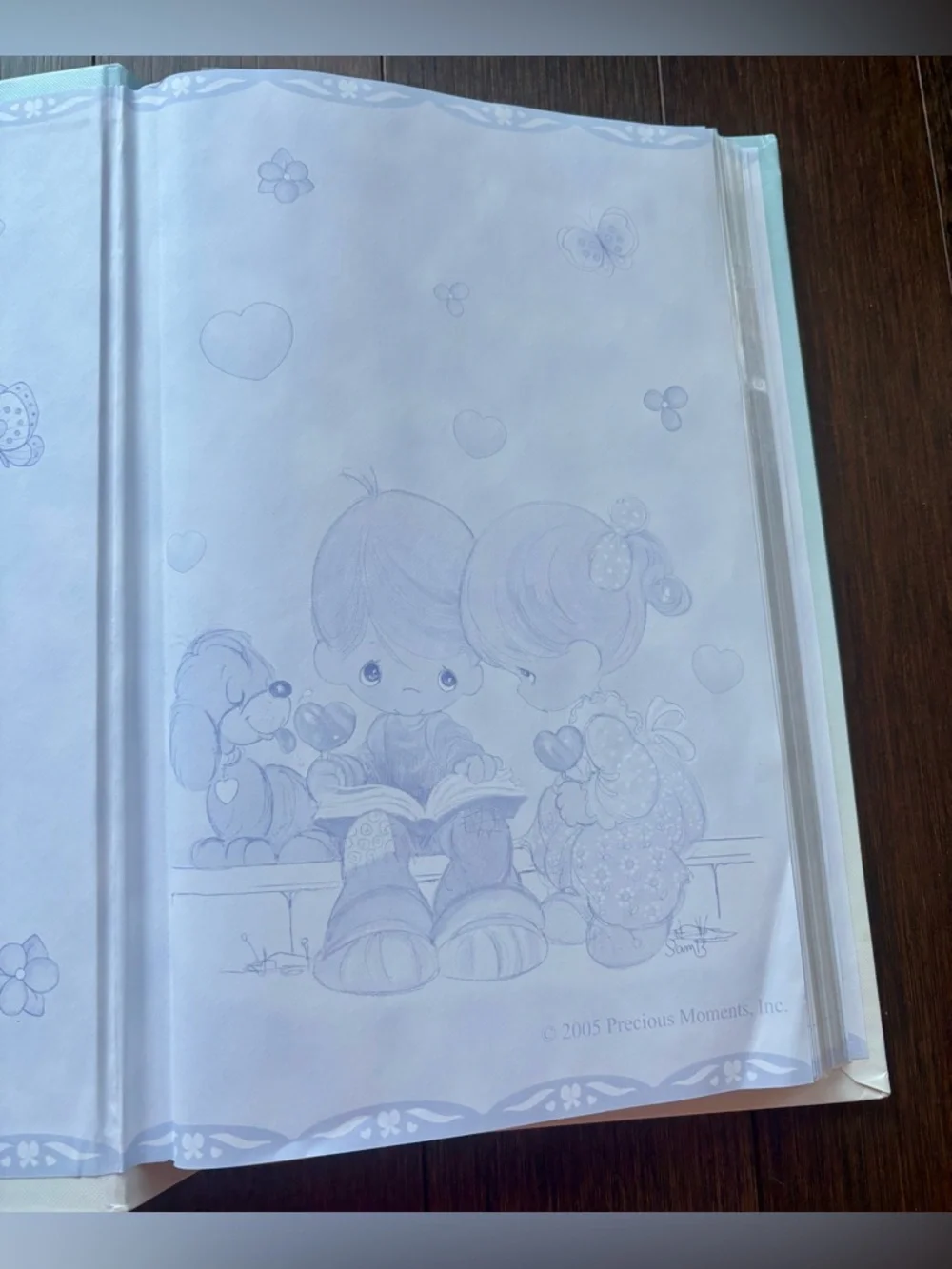 Vintage Hallmark Precious Moments Post Photo Album Love One Another Like New - Picture 3 of 7
